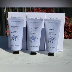 3* Crabtree & Evelyn Lavender Hand Therapy handcream 100g/ 3.5 Oz.